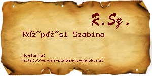 Répási Szabina névjegykártya